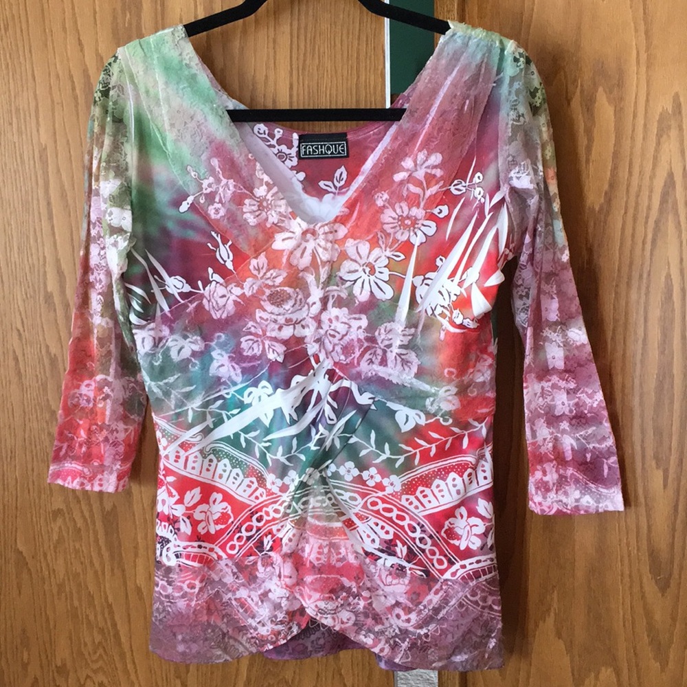 Fun multicolored blouse